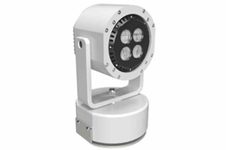 40W Motorized LED Marine Spotlight - 12V DC - 3,600 lms - (2) Wireless Remotes - Waterfront and Marine Applications