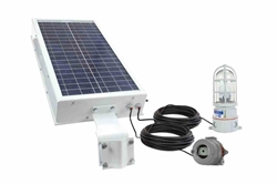 10W Solar LED Strobe Light - 30Hz Strobing Rate, Red - 40aH Battery Pack - FAA Compliant - Non Class Rated