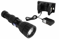 7W Explosion Proof UV LED Flashlight - C1D1, C2D1 - 365nm UV/200lm White - Battery Rechargeable