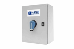 150 Amp Enclosed Circuit Breaker Disconnect, 240V AC, 3-Pole, 65 kAIC, Thru-Door Handle, Wall Mount, NEMA 3R