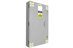 200A Power Panelboard, 3PH Main Breaker Panel, 24 Circuit, 480Y/277 (24) 20A 1P Breakers, NEMA 3R, Top Feed, Wall Mount