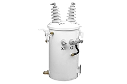 10 KVA Overhead Distribution Transformer, Pole Mount, 12470GrdY/7200 Grounded Wye Pri., 120/240V Sec., Biodegradable Oil, Copper, KNAN, Tap Changer