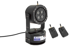 Motorized Infrared LED Combination Spotlight - 12V DC - White/IR 850, (2) Wireless Remotes, Removable U-bracket Mounting Base