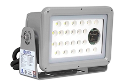 50W Hazardous Location Integrated Flood Light LED Fixture - C1D2, C2D1 - 120-277V - 7,600 lms/Short Bracket - IP66/Field Serviceable