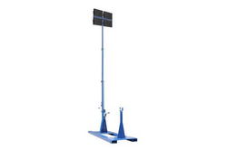 1000 Watt 25ft Skid Mounted Light Mast - Telescoping Fold Over Light Mast - (4) 250W LED Lights, L6-30P