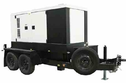 120 KW/150 KVA Portable Generator – 220Y/127V, 3-phase – 180 Gallon Fuel Capacity - Trailer Mount