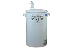 15 KVA Pole Mount Distribution Transformer - 7968/13800Y Grounded Wye Primary, 120/240V Secondary - Mineral Oil/ONAN