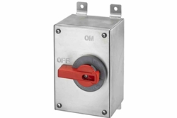 20 Amp Non-Fused Manual AC Disconnect Safety Switch - 120V AC, 2-Pole - 316 Stainless Steel