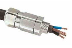 Explosion Proof Cable Gland - Nickel Plated Brass - Armored Cable Gland - ATEX Rated - IP68 - 1" NPT