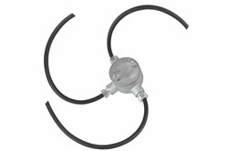 15' 6/4 60A SOOW Extension Y Cable - 460P7W IEC Pin & Sleeve Cord Caps - 480V Indoor and Outdoor Rated