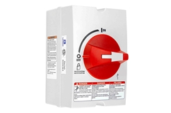 16A Weatherproof Rotary Disconnect Switch - 2P, 600V Rated - Type 3R/4X - Outdoor Rated - Stainless Steel