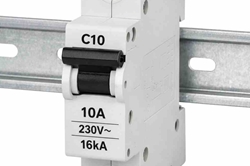 10A Miniature Circuit Breaker – 230V AC 50/60 Hz – C Curve, 16 kAIC – 1-Pole