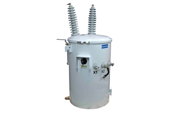 1.5 KVA Overhead Distribution Transformer, Pole Mount, 34500Y/19920 Grounded Wye Primary, 120V Secondary, Mineral Oil, Copper, ONAN, Tap Changer