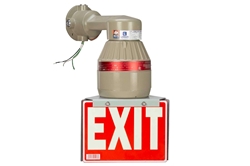 10W Explosion Proof Emergency LED Exit Sign - 1050/430 Lumens - Class I, Div. 1 & 2, 90 Mins Emergency Runtime