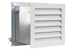 18" Hazardous Location Exhaust Fan - C1D2 - 1036 CFM - Motorized Louvers - Wall Mount - Group B Hydrogen