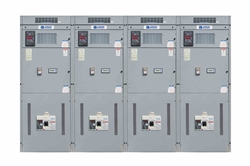 480V 2500A Main-Tie-Main-Gen Metal-Enclosed Switchgear Lineup, Dual-Source with Closed-Transition Sync Check, NEMA 3R