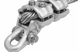 Compression-Type Dead-End Strain Clamp for 795 kcmil ACSR (26/7) Overhead Conductors with Vertical Eye