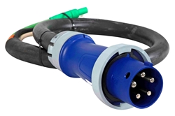 100' 2/5 Type W Weatherproof Extension Power Cord - 100A - 208Y/120V 3PH - (5) Male & Female Camlocks