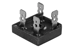 3PH Bridge Rectifier, 25 Amp Average Forward Current, 1600 Volt Repetitive Peak Reverse Voltage, 5-Pins,