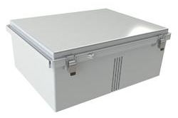 40" × 32" × 24" Weatherproof NEMA 4X Enclosure - Blank Aluminum Mounting Plate - IP66 - Stainless Steel