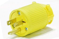 Replacement 15 Amp Plug for the VPLHL Series Drop Light - Straight Blade