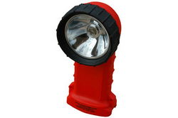 Explosion Proof Right Angle Light - 4 C-cell Batteries -Clips to Jacket, Vest or Helmet - lxflght