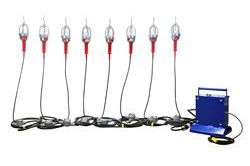 
Explosion Proof String Lights - 8 X 75 Watt Lights - Class 1, Division 1 - 220/240VAC to 12VAC