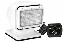 LED Diffused Flood Light - 12-24V DC, 5000 Lumens - (1) Hardwired Remote - Permanent Mount - White Housing