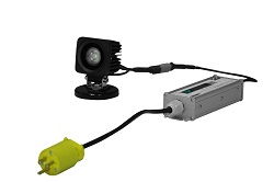10 Watt LED Flood Work Light - Magnetic Base -High Voltage- Permanent Stainless Steel Mounting Brack