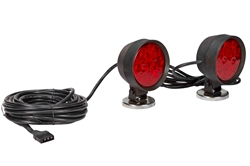 Tow Lights With Magnetic Base- 30' cable - weather-proof - 12VDC - trailer plug