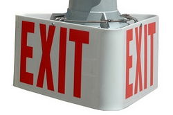 Replacement Exit Sign Assembly for EXP-EMG-EXT-12W Emergency Backup Failsafe Lighting Fixtures