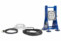 50W Explosion Proof LED Light - 120-277V AC Stepped Down to 12 or 24 V DC - 7,000 Lumens - Non-Spark Aluminum Magnetic Stand