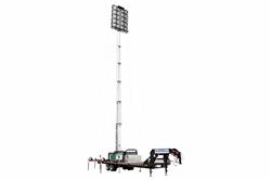MegaTower 50' Pneumatic Megatower™- 21 Foot Trailer - Extends 22-58 Feet - (16) 480 Watt LED Lights