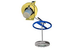 Manhole Mount Explosion Proof LED Fixture  w/ 100' Reel - Group B Hydrogen - 36" Drop Tank Nozzle