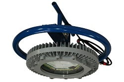 Temporary Manhole Mount Explosion Proof LED Fixture - 16K Lumens -  Tank Nozzle Mount Lighting - 25'